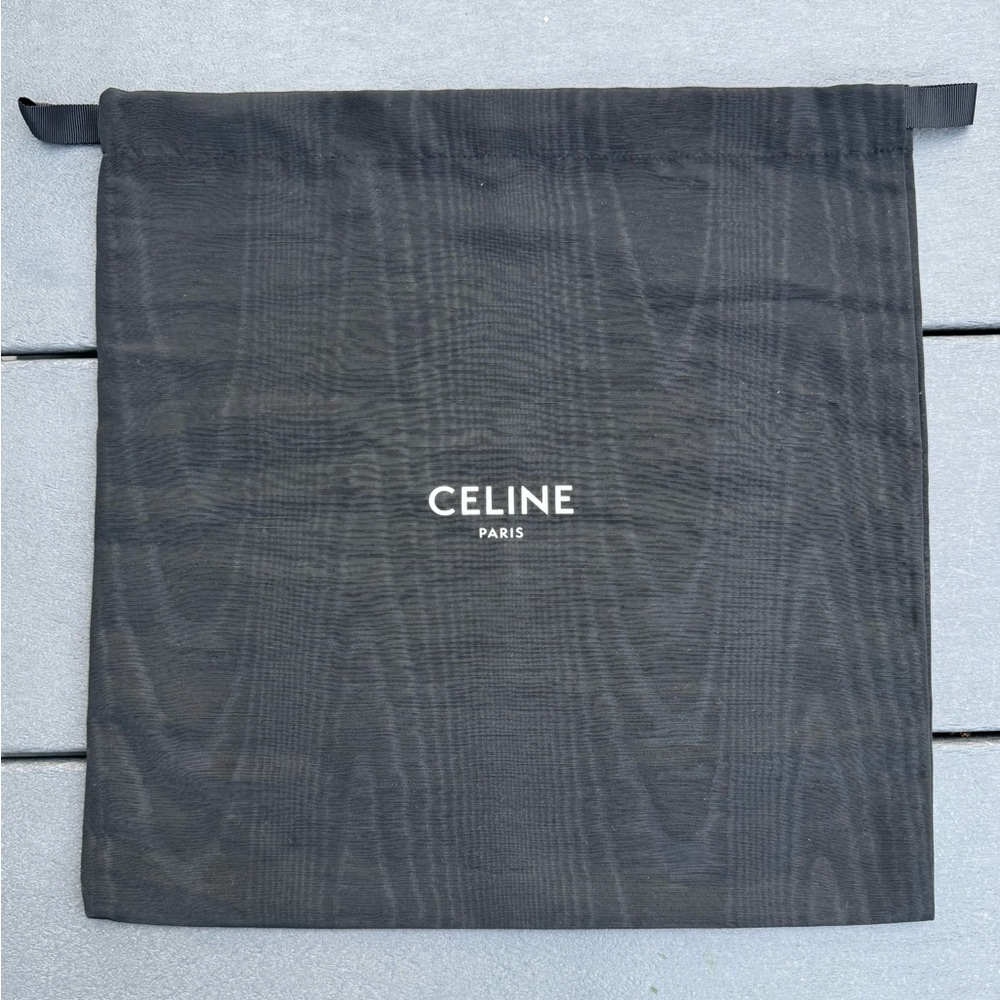 Celine Black Dust Bag with Logo
